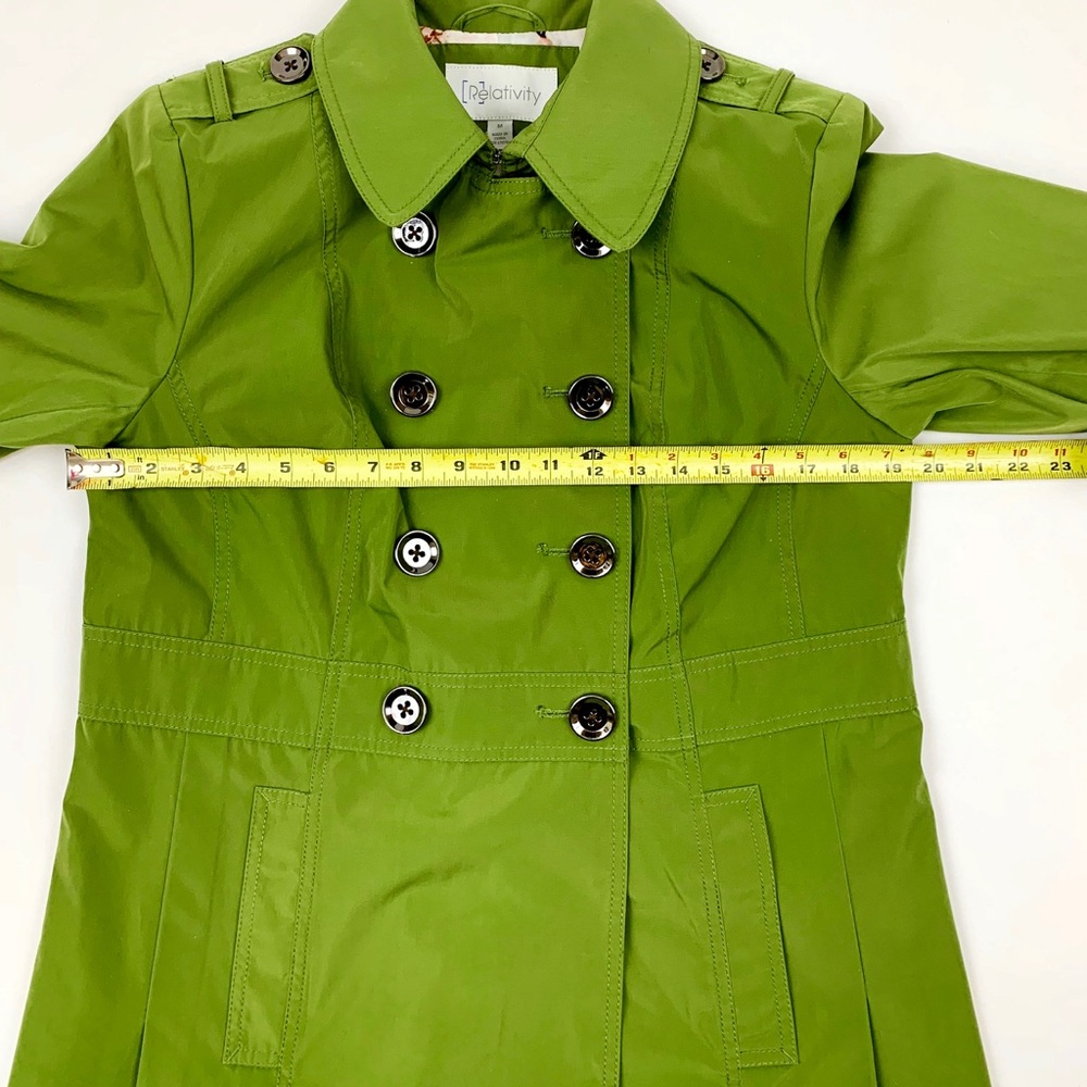 Relativity Double-Breasted Spring/Rain Coat Size M - image 5